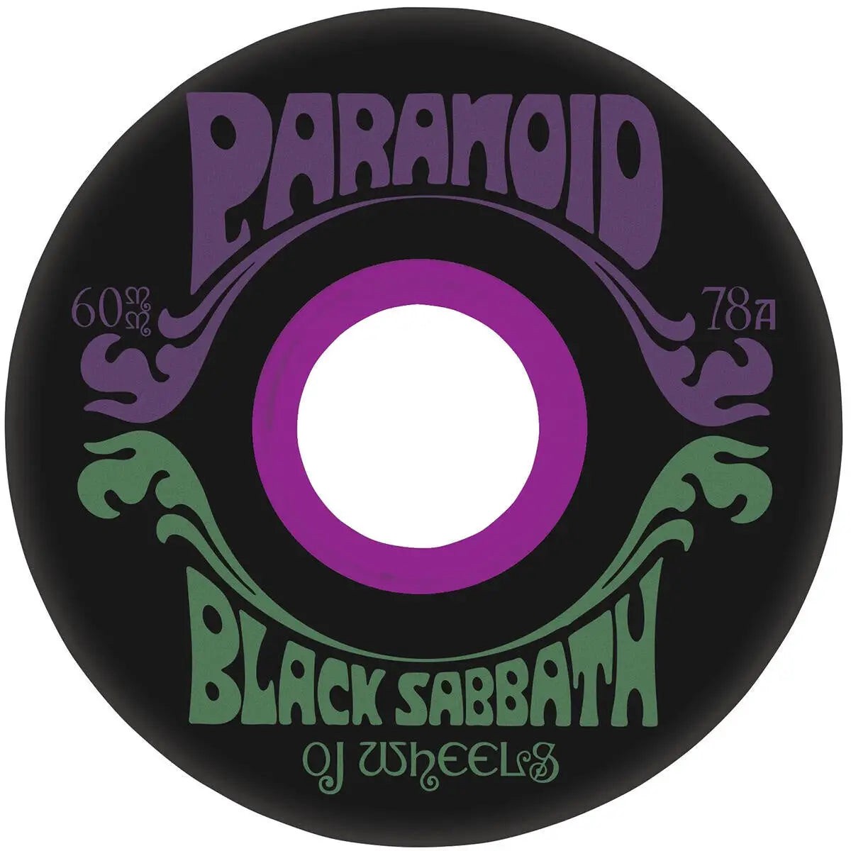 OJ Black Sabbath Paranoid Super Juice Black 78A Skate Wheels
