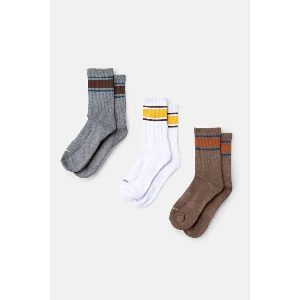Rhythm Stripe 3 Pack Socks