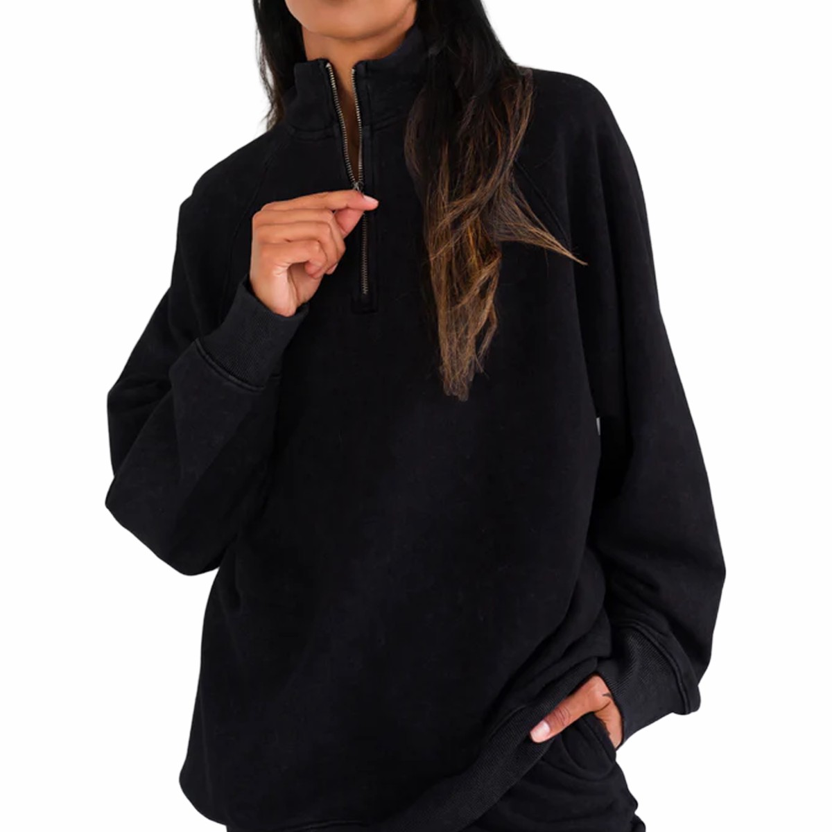 1/2 Zip Not Your BF L/S